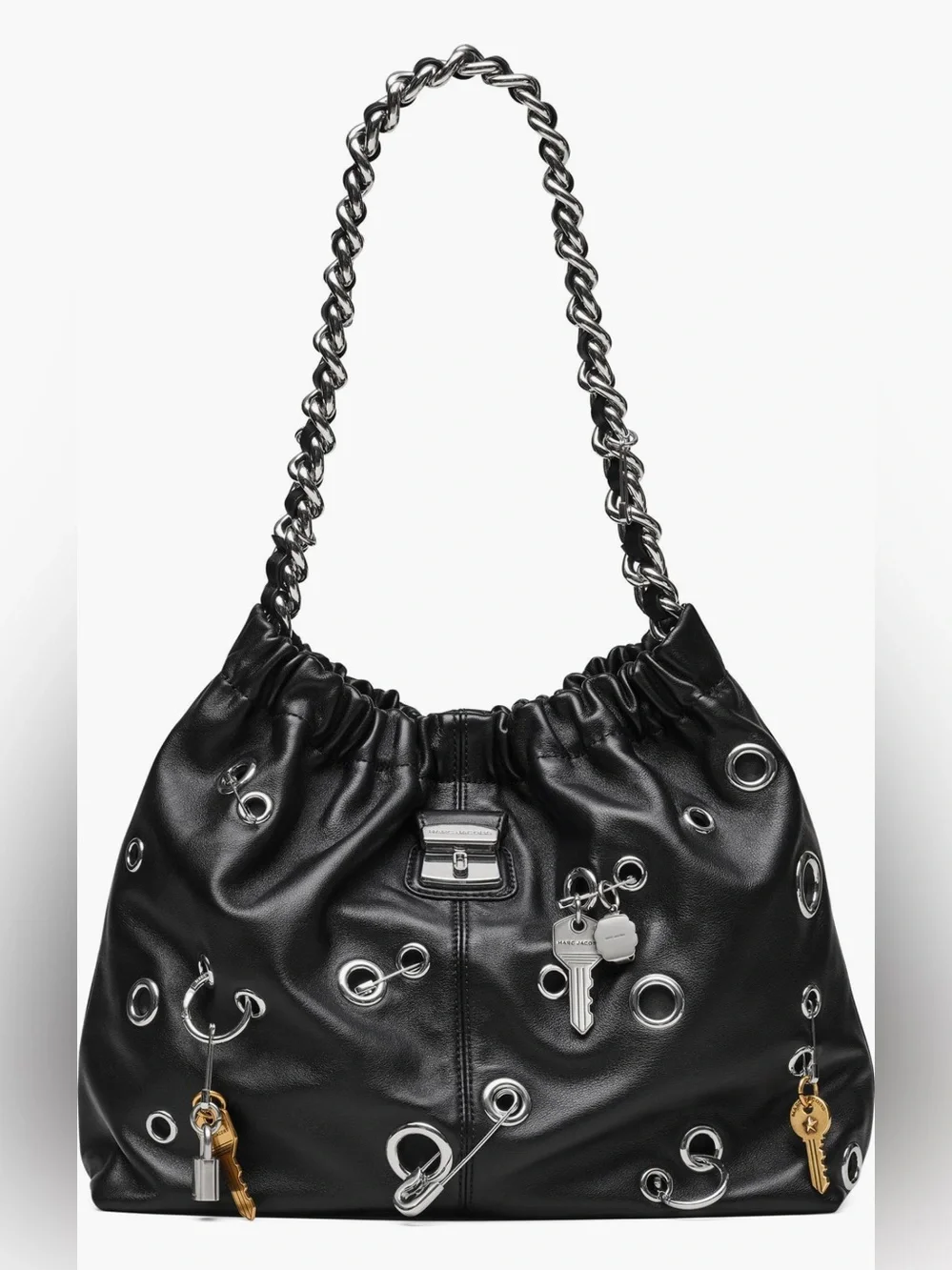NWT Marc Jacobs The Grommet Charm Cristina Leather Tote - Picture 2 of 15